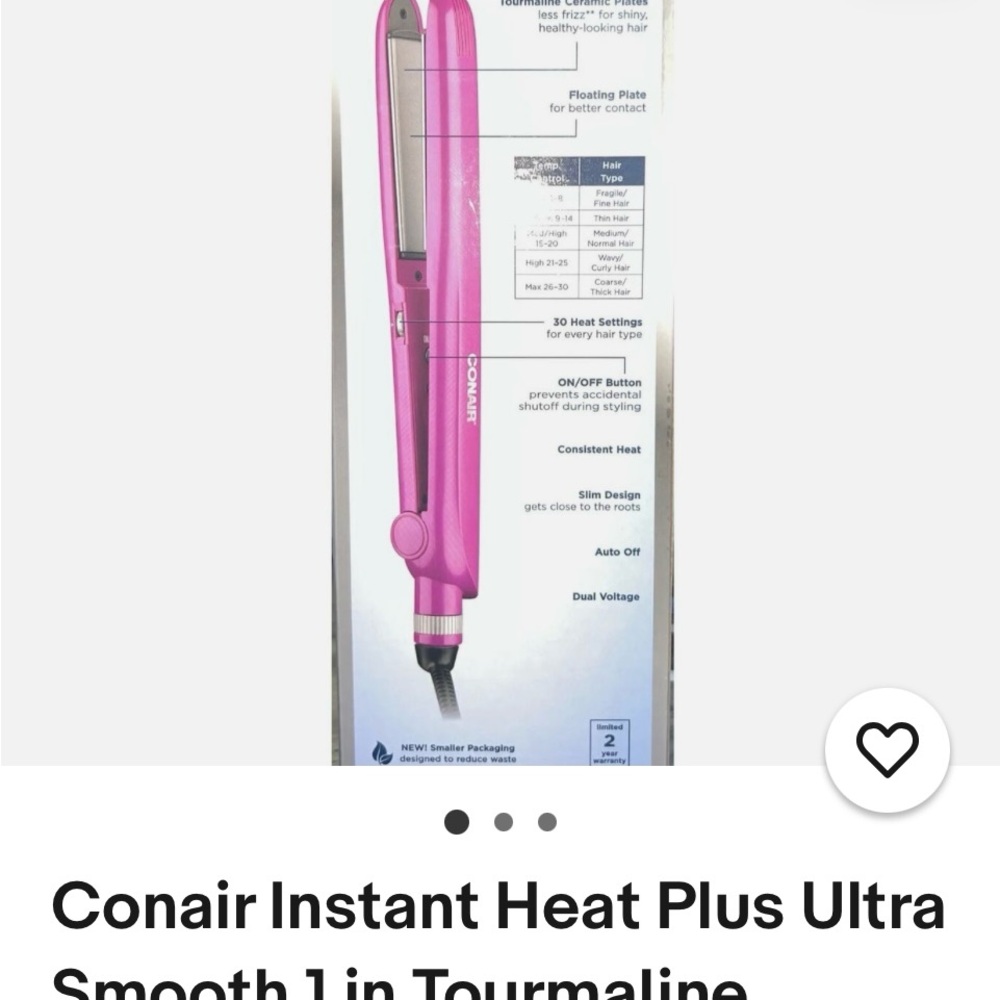 Conair ceramic flat iron